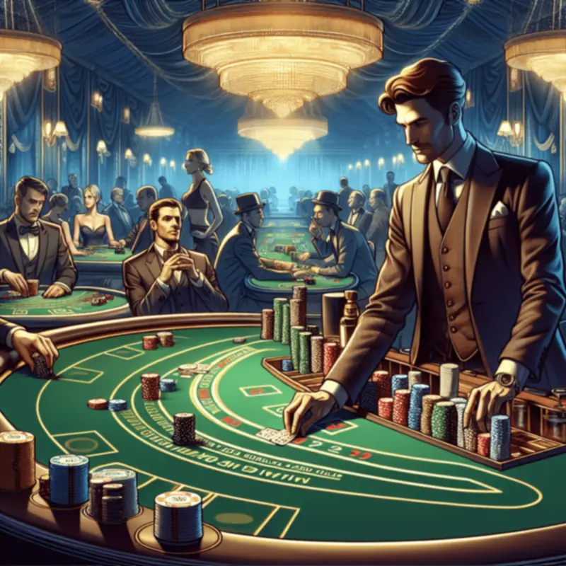 Live-Blackjack immersive gameplay table scene