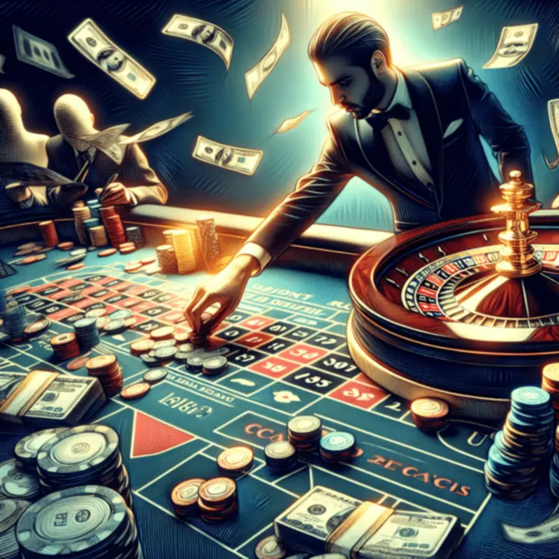 Roulette wheel spinning in a live online game